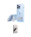 ieg™ iPhone 13 Pro Max Kılıf Yadigar Yansıma - Siyah Bilvis 3D Mat Cam Ekran Koruyucu