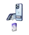 ieg™ iPhone 13 Pro Max Kılıf Yadigar Yansıma - Siyah Bilvis 5in1 3D Magic Cam Ekran Koruyucu