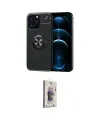 ieg™ iPhone 13 Pro Max Kılıf Yankı Form Prime - Siyah Bilvis 3D Cam Ekran Koruyucu