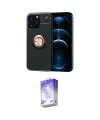 ieg™ iPhone 13 Pro Max Kılıf Yankı Form Prime - Siyah Bilvis 5in1 3D Magic Cam Ekran Koruyucu
