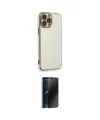 ieg™ iPhone 13 Pro Max Kılıf Yankı Serisi - Siyah 3D Antistatik Hayalet Cam Ekran Koruyucu