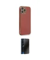 ieg™ iPhone 13 Pro Max Kılıf Yankı Serisi - Siyah 3D Antistatik Hayalet Cam Ekran Koruyucu
