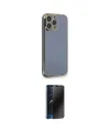 ieg™ iPhone 13 Pro Max Kılıf Yankı Serisi - Siyah 3D Antistatik Hayalet Cam Ekran Koruyucu