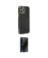 ieg™ iPhone 13 Pro Max Kılıf Yankı Serisi - Siyah 3D Antistatik Hayalet Cam Ekran Koruyucu