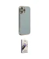 ieg™ iPhone 13 Pro Max Kılıf Yankı Serisi - Siyah Bilvis 3D Mat Cam Ekran Koruyucu