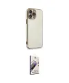 ieg™ iPhone 13 Pro Max Kılıf Yankı Serisi - Siyah Bilvis 3D Mat Cam Ekran Koruyucu