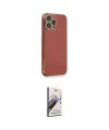 ieg™ iPhone 13 Pro Max Kılıf Yankı Serisi - Siyah Bilvis 3D Mat Cam Ekran Koruyucu