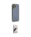ieg™ iPhone 13 Pro Max Kılıf Yankı Serisi - Siyah Bilvis 3D Mat Cam Ekran Koruyucu