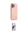 ieg™ iPhone 13 Pro Max Kılıf Yankı Serisi - Siyah Bilvis 3D Mat Cam Ekran Koruyucu