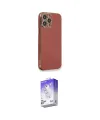 ieg™ iPhone 13 Pro Max Kılıf Yankı Serisi - Siyah Bilvis 5in1 3D Magic Cam Ekran Koruyucu