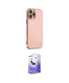 ieg™ iPhone 13 Pro Max Kılıf Yankı Serisi - Siyah Bilvis 5in1 5D Magic Hayalet Cam Ekran Koruyucu