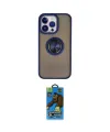 ieg™ iPhone 13 Pro Max Kılıf Yörünge Çizgi - Siyah 18D Cam Ekran Koruyucu