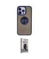 ieg™ iPhone 13 Pro Max Kılıf Yörünge Çizgi - Siyah Bilvis Hayalet Cam Ekran Koruyucu