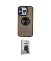 ieg™ iPhone 13 Pro Max Kılıf Yörünge Çizgi - Siyah Bilvis Hayalet Cam Ekran Koruyucu