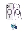 ieg™ iPhone 13 Pro Max Kılıf Yörünge Minimal - Siyah 3D Antistatik Cam Ekran Koruyucu