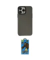 ieg™ iPhone 13 Pro Max Kılıf Zirve Doku Koleksiyonu - Siyah 18D Cam Ekran Koruyucu