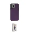 ieg™ iPhone 13 Pro Max Kılıf Zirve Doku Koleksiyonu - Siyah Bilvis 3D Cam Ekran Koruyucu
