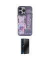 ieg™ iPhone 13 Pro Max Kılıf Zirve Form Özel Seri - Siyah 3D Antistatik Hayalet Cam Ekran Koruyucu