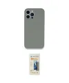 ieg™ iPhone 13 Pro Max Kılıf Zirve Modern Özel Seri - Siyah 6D Mat Seramik Hayalet Nano Ekran Koruyucu