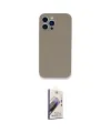 ieg™ iPhone 13 Pro Max Kılıf Zirve Modern Özel Seri - Siyah Bilvis 3D Mat Cam Ekran Koruyucu
