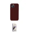 ieg™ iPhone 13 Pro Max Kılıf Zirve Modern Özel Seri - Siyah Bilvis 3D Mat Cam Ekran Koruyucu