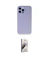 ieg™ iPhone 13 Pro Max Kılıf Zirve Modern Özel Seri - Siyah Bilvis 3D Mat Cam Ekran Koruyucu