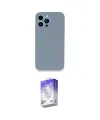 ieg™ iPhone 13 Pro Max Kılıf Zirve Modern Özel Seri - Siyah Bilvis 5in1 3D Magic Cam Ekran Koruyucu