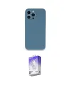 ieg™ iPhone 13 Pro Max Kılıf Zirve Modern Özel Seri - Siyah Bilvis 5in1 3D Magic Cam Ekran Koruyucu