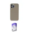 ieg™ iPhone 13 Pro Max Kılıf Zirve Modern Özel Seri - Siyah Bilvis 5in1 3D Magic Cam Ekran Koruyucu