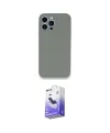 ieg™ iPhone 13 Pro Max Kılıf Zirve Modern Özel Seri - Siyah Bilvis 5in1 5D Magic Hayalet Cam Ekran Koruyucu