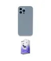 ieg™ iPhone 13 Pro Max Kılıf Zirve Modern Özel Seri - Siyah Bilvis 5in1 5D Magic Hayalet Cam Ekran Koruyucu