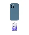 ieg™ iPhone 13 Pro Max Kılıf Zirve Modern Özel Seri - Siyah Bilvis 5in1 5D Magic Hayalet Cam Ekran Koruyucu