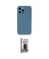 ieg™ iPhone 13 Pro Max Kılıf Zirve Modern Özel Seri - Siyah Bilvis Hayalet Cam Ekran Koruyucu