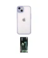 ieg™ iPhone 14 Kılıf Ahenk Çizgi Serisi - Şeffaf 360 Full Body Arka Koruyucu