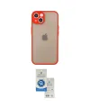 ieg™ iPhone 14 Kılıf Ahenk Çizgi Serisi - Şeffaf Royal Nano Ekran Koruyucu