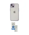 ieg™ iPhone 14 Kılıf Ahenk Çizgi Serisi - Şeffaf Royal Nano Ekran Koruyucu