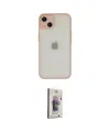 ieg™ iPhone 14 Kılıf Ahenk Çizgi Serisi - Siyah Bilvis 3D Cam Ekran Koruyucu