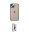 ieg™ iPhone 14 Kılıf Ahenk Çizgi Serisi - Siyah Bilvis 3D Cam Ekran Koruyucu