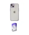 ieg™ iPhone 14 Kılıf Ahenk Çizgi Serisi - Siyah Bilvis 5in1 3D Magic Cam Ekran Koruyucu