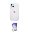 ieg™ iPhone 14 Kılıf Ahenk Çizgi Serisi - Siyah Bilvis 5in1 3D Magic Cam Ekran Koruyucu