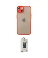 ieg™ iPhone 14 Kılıf Ahenk Çizgi Serisi - Siyah Bilvis Hayalet Cam Ekran Koruyucu