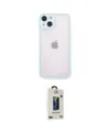 ieg™ iPhone 14 Kılıf Ahenk Çizgi Serisi - Siyah Bilvis Hayalet Cam Ekran Koruyucu