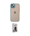 ieg™ iPhone 14 Kılıf Ahenk Çizgi Serisi - Siyah Bilvis Hayalet Cam Ekran Koruyucu