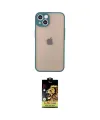 ieg™ iPhone 14 Kılıf Ahenk Çizgi Serisi - Siyah Buffer Cam Ekran Koruyucu