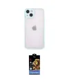 ieg™ iPhone 14 Kılıf Ahenk Çizgi Serisi - Siyah Buffer Hayalet Cam Ekran Koruyucu