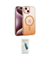 ieg™ iPhone 14 Kılıf Ahenk Doku Özel Seri - Şeffaf Pasifik Cam Ekran Koruyucu