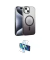 ieg™ iPhone 14 Kılıf Ahenk Doku Özel Seri - Siyah 3D Antistatik Cam Ekran Koruyucu