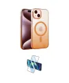 ieg™ iPhone 14 Kılıf Ahenk Doku Özel Seri - Siyah 3D Antistatik Cam Ekran Koruyucu