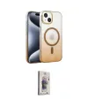 ieg™ iPhone 14 Kılıf Ahenk Doku Özel Seri - Siyah Bilvis 3D Cam Ekran Koruyucu