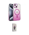 ieg™ iPhone 14 Kılıf Ahenk Doku Özel Seri - Siyah Bilvis 3D Cam Ekran Koruyucu
